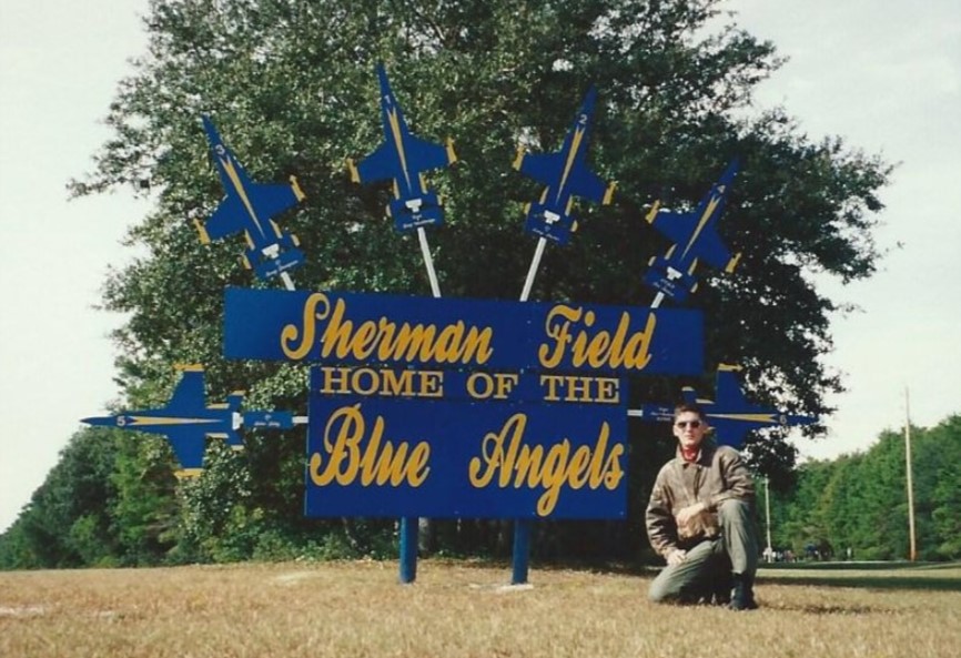Visiting NAS Pensacola as youg pilot back in 1992